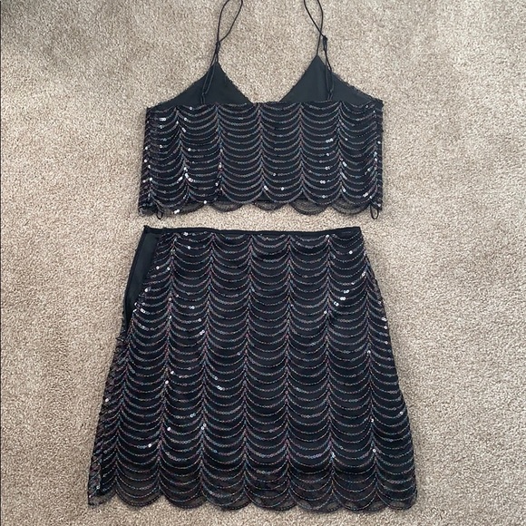 Sequin 2 piece skirt set - Picture 4 of 6